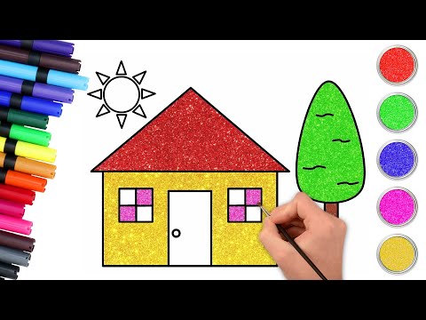 ✏️Easy House Drawing Tutorial Step by Step 🏠 | घर का चित्र कैसे बनाएं | How to Draw