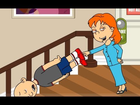 Rosie Pushes Classic Caillou Down the Stairs/Grounded