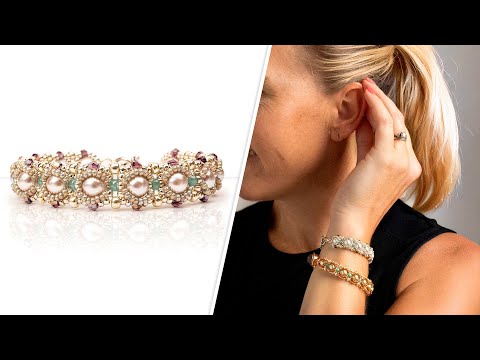 Pearl Treasure Bracelet - DIY Jewelry Making Tutorial by PotomacBeads