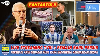 LIVE TVRI JABAR!! PENGUMUMAN 3 PEMAIN BARU PERSIB TOM HAYE NGOPI DI BANDUNG 2 ITALIA MENYATU