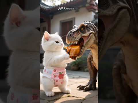 Dad Cat saved his Family from Thieves ๐(PT-15) #catsoftiktok #cat #cute #aiart #ai #poorcat