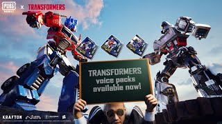 PUBG MOBILE x TRANSFORMERS | Voice Pack Available Now