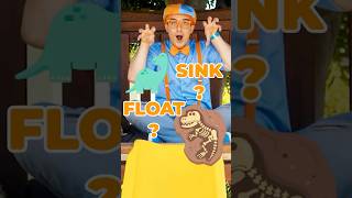 Sink or Float ROAR! 🦕 Will the Toy Dinosaurs Sink or Float? #SinkOrFloat #Blippi #Shorts
