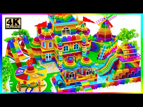 ASMR Video | Super Fun Summer Theme Park Playground Have Castle For Hamster Princess