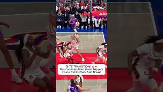 Clark layup After an Insane Full-Court Laser Pass! 🤫#caitlinclark #sctop10