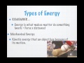 Exploring Types of Energy and Conservation Principles