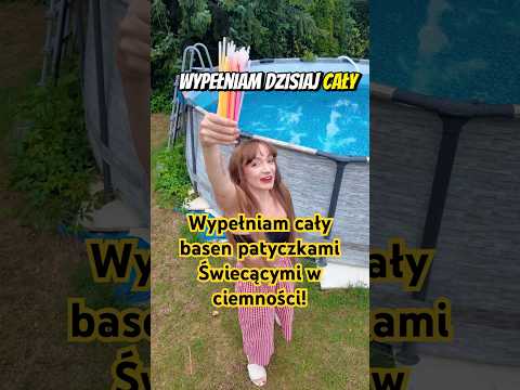 1000 PATYCZKÓW ŚWIECĄCYCH W CIEMNOŚCI  BASENIE!!!!!!
