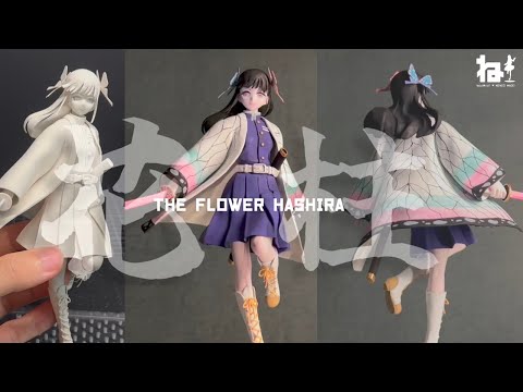 【鬼滅の刃】花柱になったカナヲ作ってみた！   | 【Demon Slayer】Kanao at the Flower  Hashira Sculpting Figurer