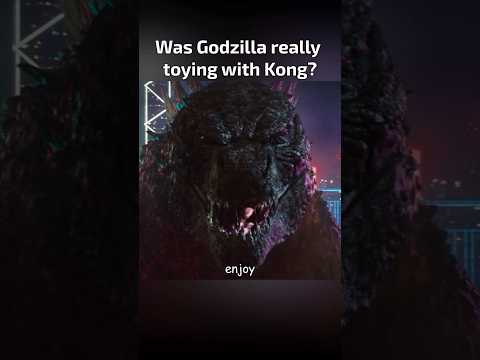Was Godzilla just messing with Kong in hong kong?