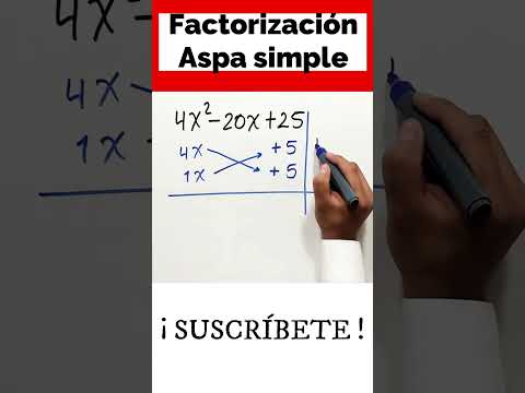 ✅👉 Factorizacion Aspa Simple