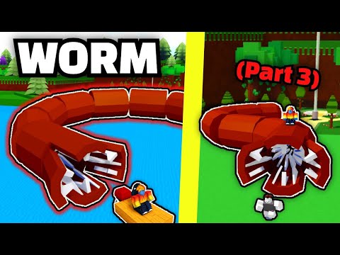 (WORM 3) Roblox FUNNY MOMENTS | Build a Boat for Treasure