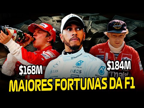 TOP MAIORES FORTUNAS DA FORMULA 1