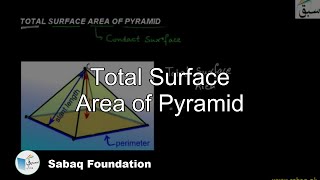 Total Surface Area of Pyramid