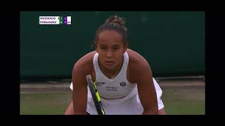 Caroline Wozniacki (WC) 🇩🇰 vs. Leylah Fernandez (30) 🇨🇦 | Round of 64 | 2024 Wimbledon - Highlights