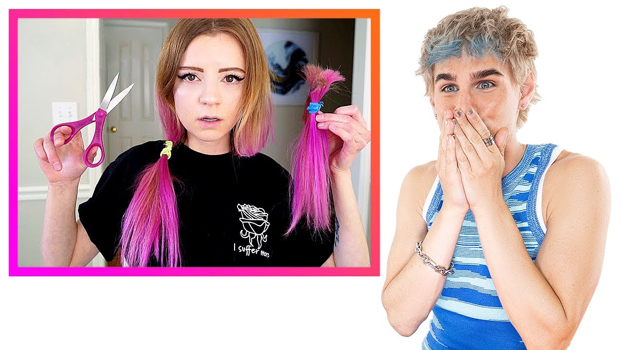 Hairdresser reacts to people cutting off their bleach damaged hair