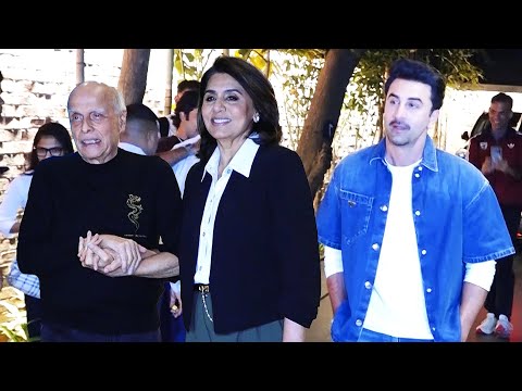 Ranbir Kapoor Attends 'BLACK WARRANT' Screening With Neetu Singh and Mahesh Bhatt! 🎥