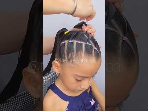 hermoso ❤️ #peinadosfaciles #peinadosparaniñas #trenzas #peinados #peinadosconliga #viral