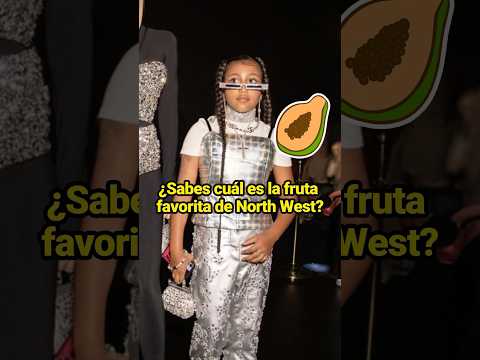 ¿Sabes cuál es la fruta favorita de North West?#celebrity #northwest #kimkardashian #blueivy