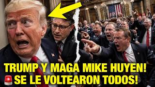 TRUMP HUYE DEL CONGRSO CON MIKE JHONSON TRAS REBELION REPUBLICANA!
