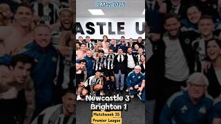 Newcastle United Finally Win Against Brighton 3-1 At St James' Park On 2 May To Stop Losing Streak!