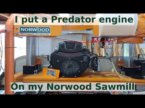 Putting A Predator Engine On My Norwood HD36 Sawmill