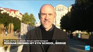 YouTube video thumbnail:  Russia Targets Kyiv's Southern Bridge – Again