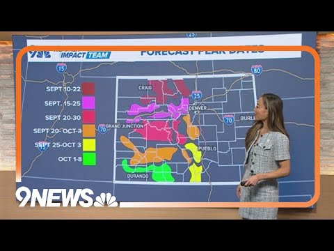 YouTube video thumbnail: Average Dates of Peak Fall Foliage in Colorado