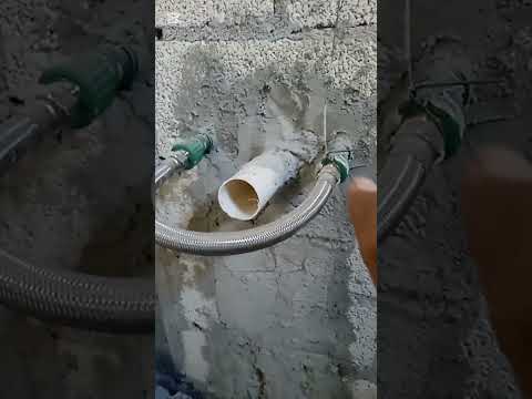 Drenaje con PVC sanitario para regadera, lavabo y wc baño.