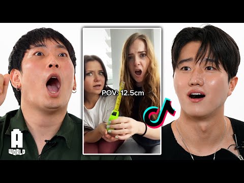 Koreans React To "Taboo Body Parts For Men" TikToks..!!
