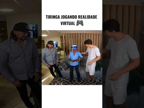 TIRINGA JOGANDO REALIDADE VIRTUAL 😂 #tiringa #tiringaecharlles #comediaselvagem #shorts