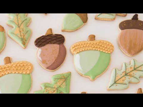 Decorated Acorn Cookies for Fall 🍂🍂🍂