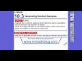 Random Sampling and Statistical Measurement