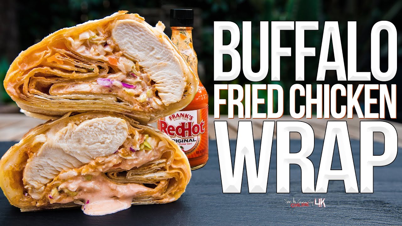 Buffalo fried chicken wrap 4k #74
