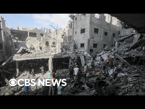 YouTube video thumbnail: Israel Says Gaza Ceasefire Back on After Airstrikes