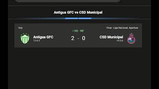 Gran Final ida Antigua GFC vs Municipal segundo tiempo