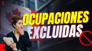 Estas ocupaciones YA NO son elegibles para la Residencia en Canadá (BC PNP)
