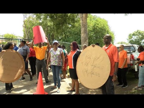 YouTube video thumbnail: BCC Staff Protest Hiring Decision & Outstanding Grievances