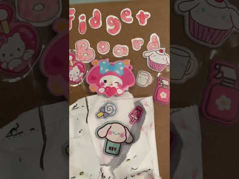 rating my fidget board *single use only* #asmr #fidgetboard #fidgetoy #tutorial #fy #diy #hellokitty