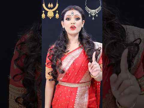 দুর্গা মা Look চ্যালেঞ্জ 2025 | Durga Maa Look Challenge| Durga Makeup Look| Bong Girl Monti #makeup