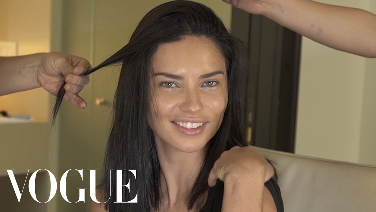 Adriana Lima Gets Ready for the Tom Ford Show