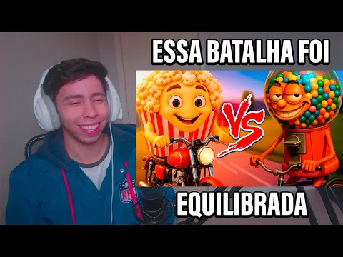REACT Chicleteira Bicicleteira VS Pipoqueira Motoqueira - Batalha de Brainrot