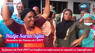 Formation des femmes du parti ARPT en SAPONIFICATION