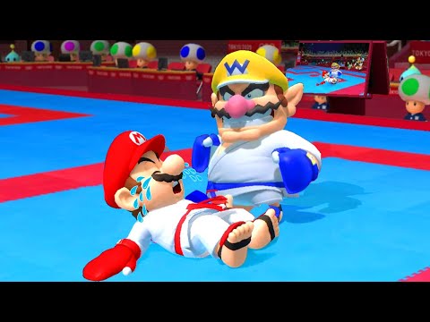 Mario and Sonic at the Olympic Games Tokyo 2020 - All Events With Wario