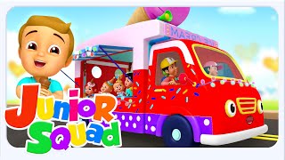 Wheels On The Ice Cream Truck - Vehicle Rhymes & Kids Songs by Junior Squad