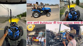 👿Finally अपने BULLDOZER पर New LED projector लगा दिया ||