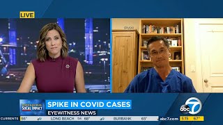 COVID-19 Delta Variant Cases Spike - KABC | Beverly Hospital