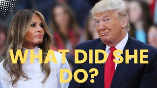 Melania Trump pulls up a surprise for Trump.