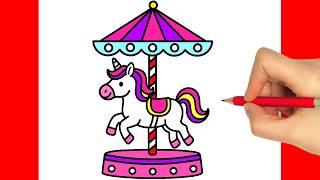 HOW TO DRAW A UNICORN EASY