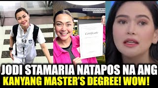 JODI STAMARIA NAKATAPOS NA NG MASTER'S DEGREE! Bela Padilla humanga kay JODI!
