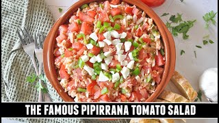 Spanish Summer Tomato Salad | The Famous Pipirrana Salad Recipe